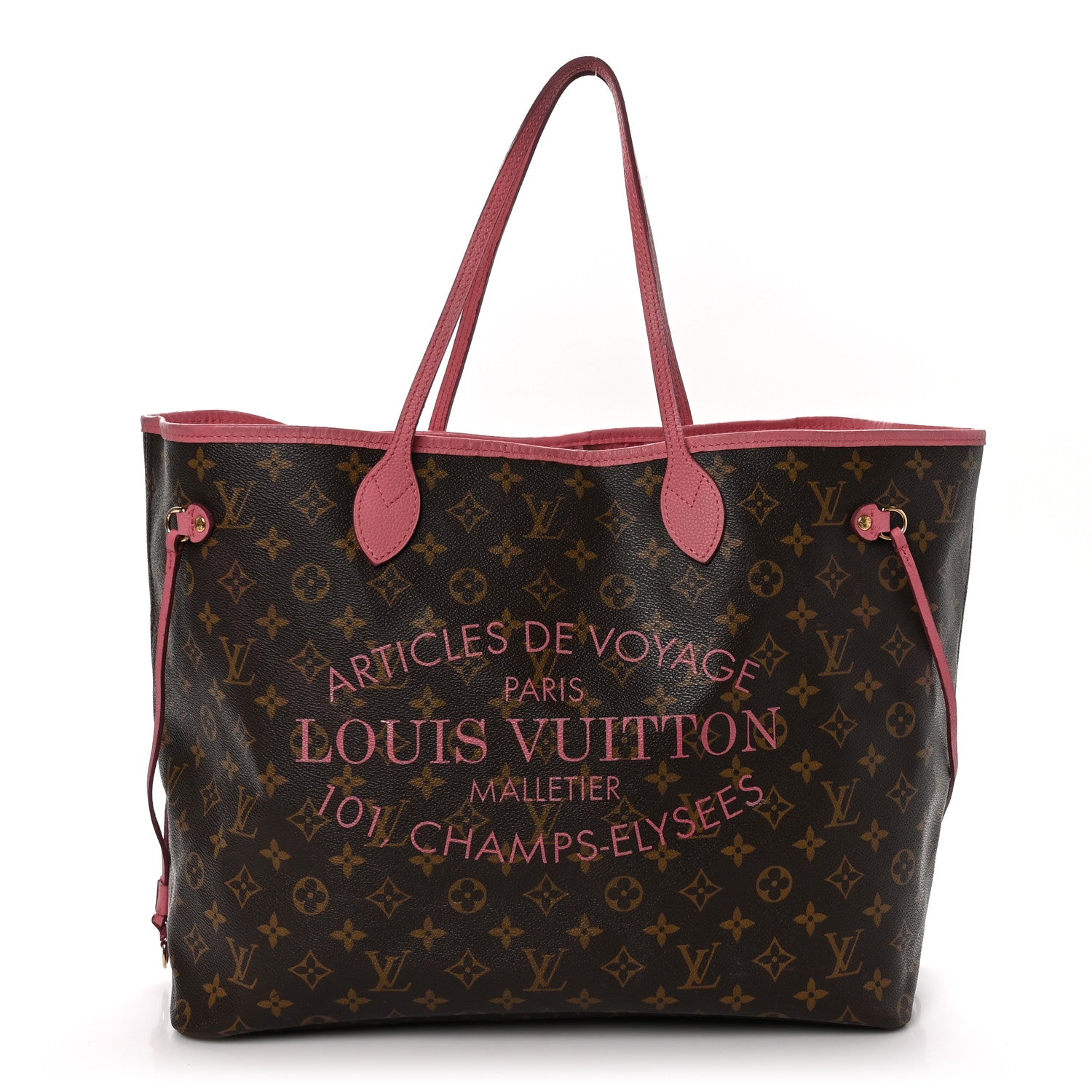 Louis Vuitton Monogram Articles de Voyage Ikat Neverfull GM Rose Velours 1 of 11