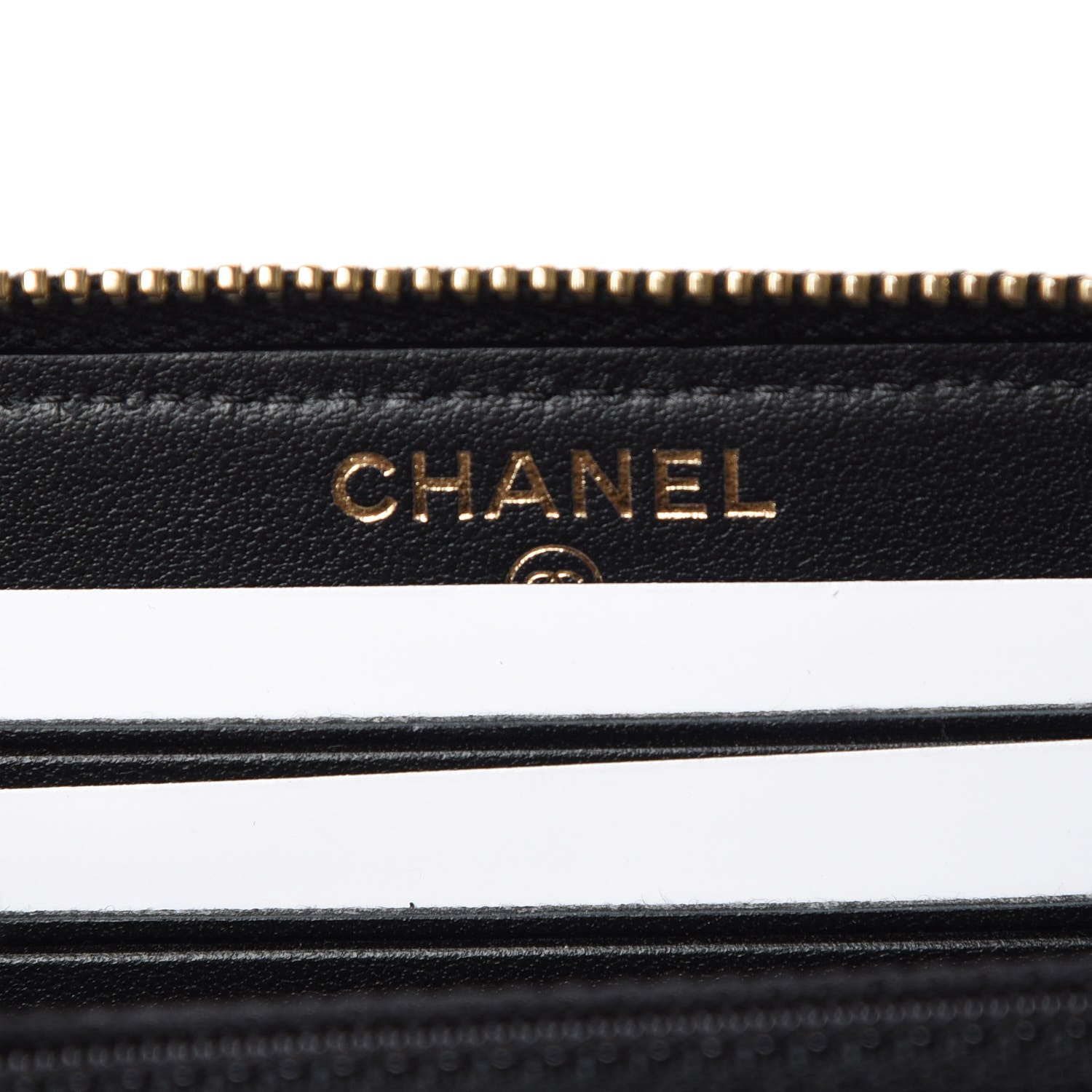 Chanel Caviar Quilted Medium Filigree Zip Around Wallet Black 6 of 9