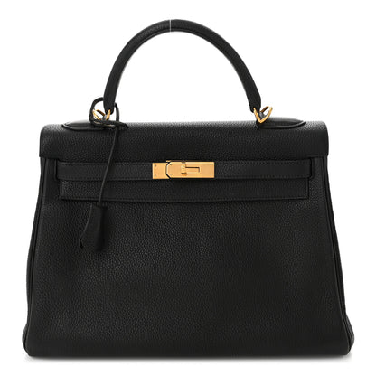 Hermes Togo Kelly Retourne 32 Black 1 of 9