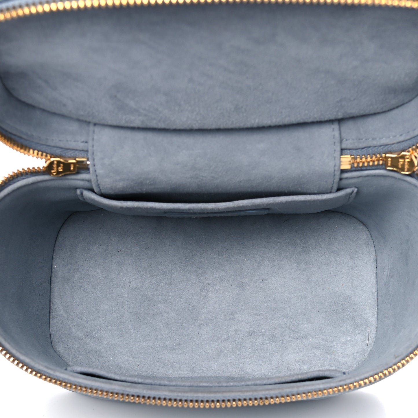 Lambskin Cannage Small Diortravel Vanity Case Cloud Blue