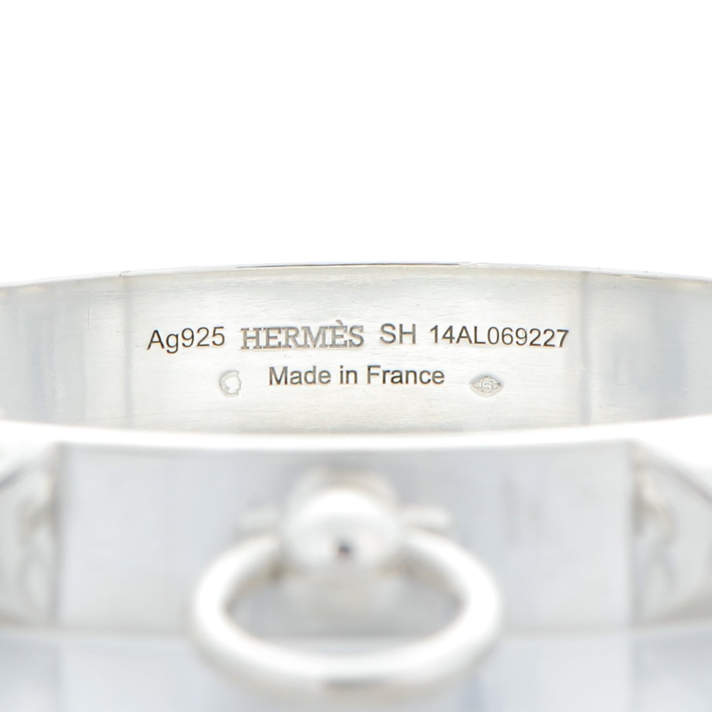 Sterling Silver PM Collier De Chien Bracelet SH