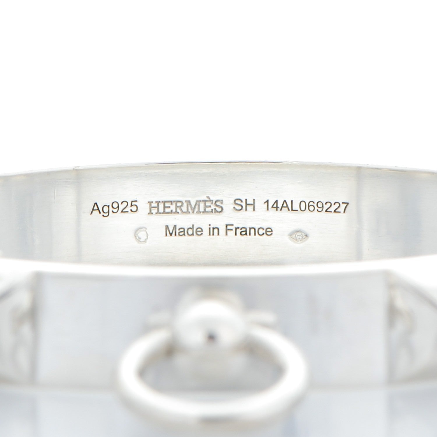 Hermes Sterling Silver PM Collier De Chien Bracelet SH 4 of 5