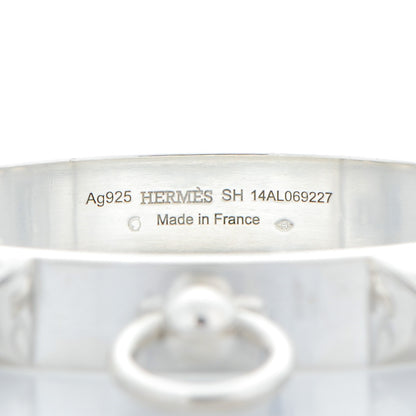 Hermes Sterling Silver PM Collier De Chien Bracelet SH 4 of 5
