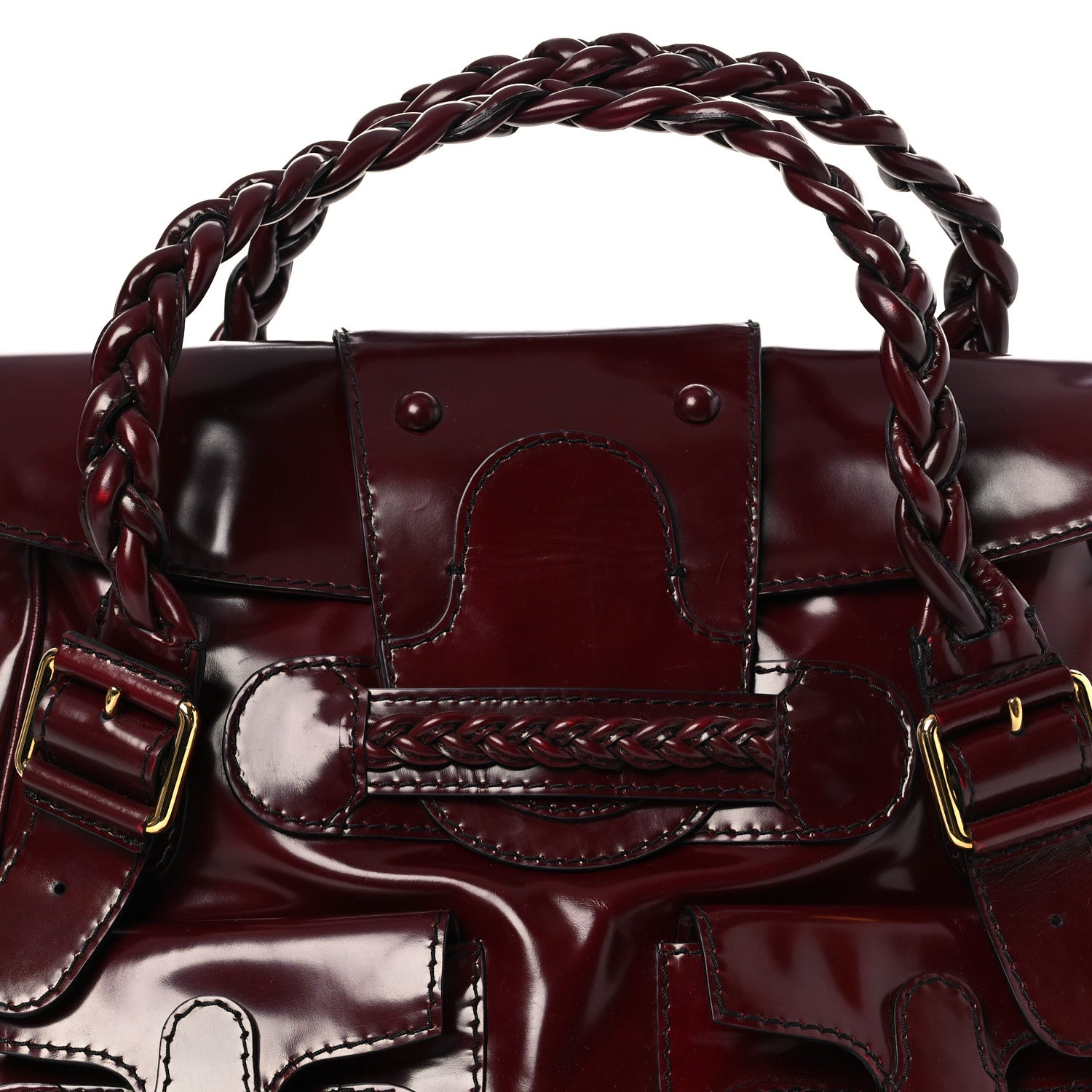 Valentino Garavani Patent Large Histoire Rubin 8 of 11