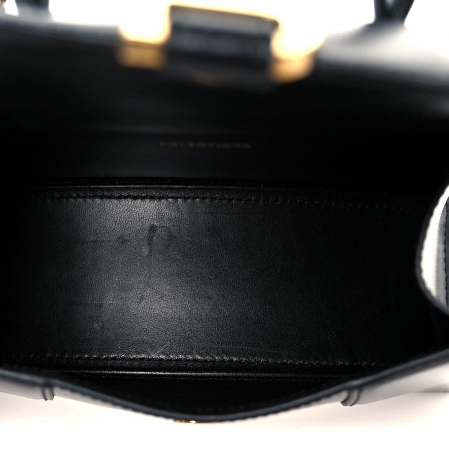 Balenciaga Shiny Box Calfskin Hourglass Top Handle Bag XS Black 5 of 11
