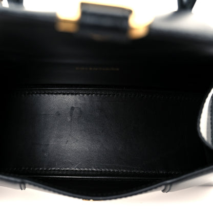 Balenciaga Shiny Box Calfskin Hourglass Top Handle Bag XS Black 5 of 11