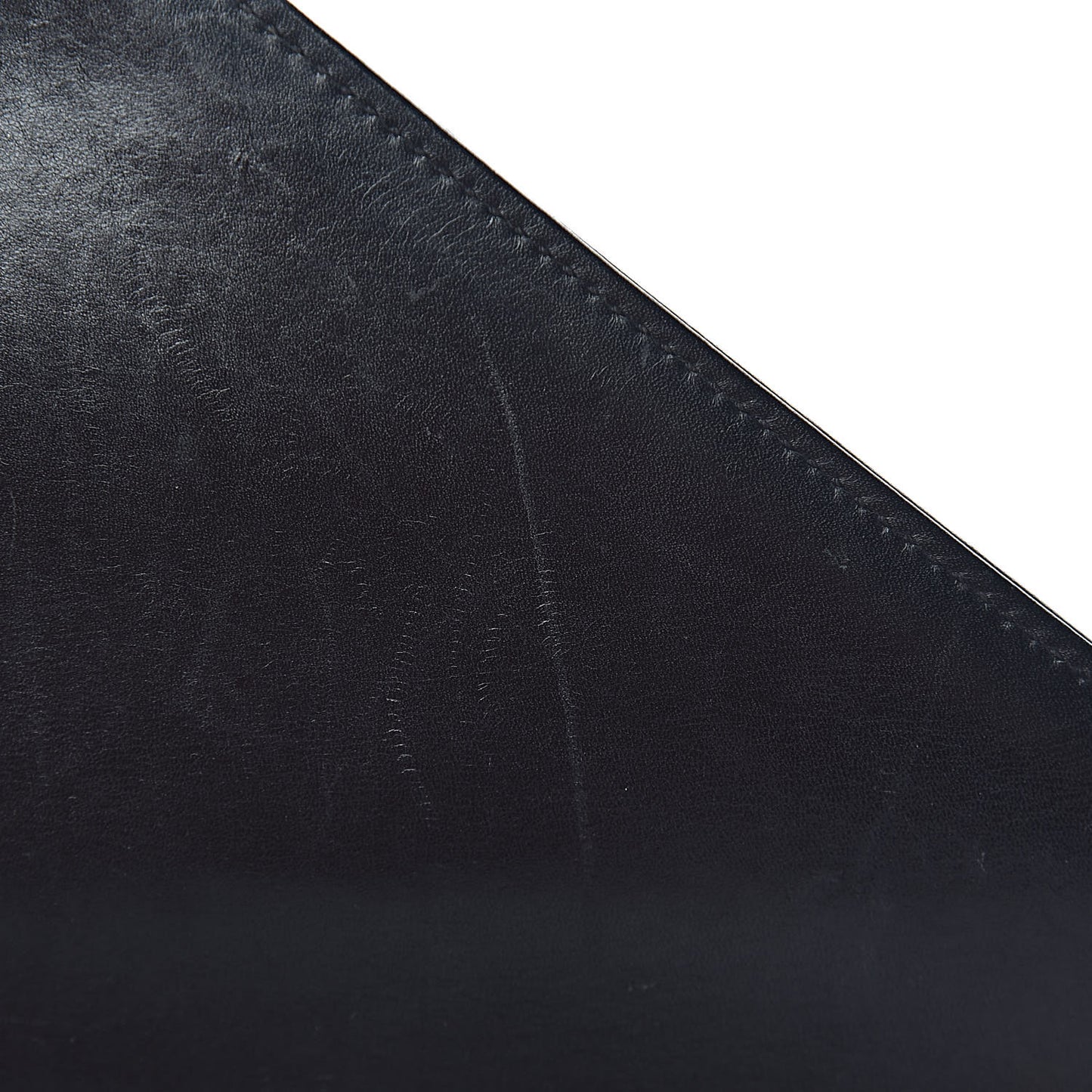 Smooth Calfskin Matelasse Chevron Large Monogram Satchel Black