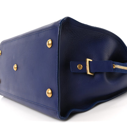 Saint Laurent Calfskin Medium Classic Y Cabas Navy 9 of 9