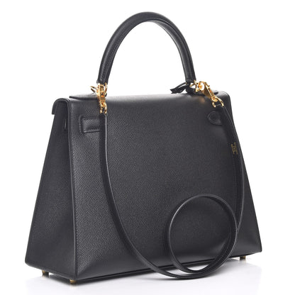 Hermes Epsom Kelly Sellier 28 Black 4 of 30