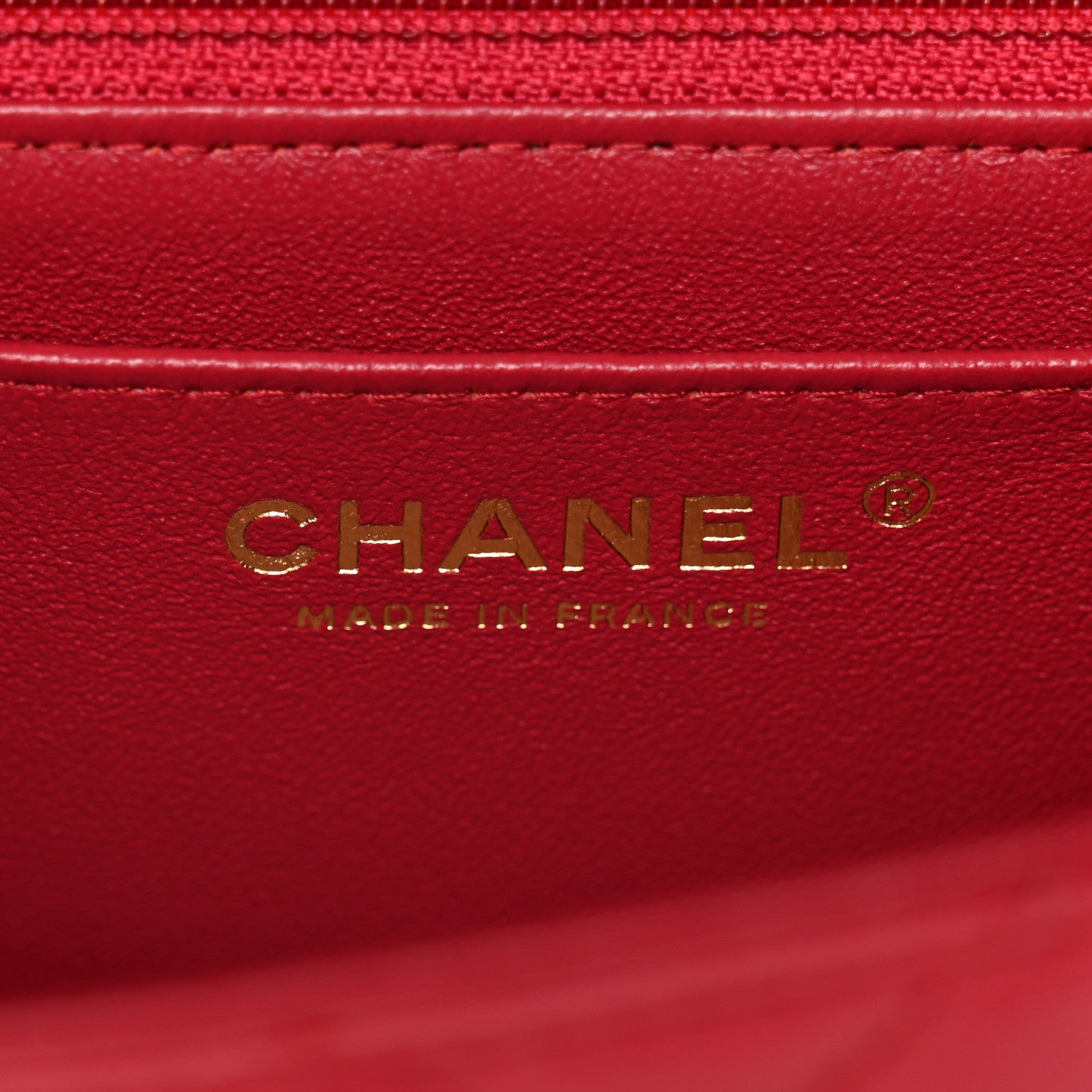 Chanel Lambskin Quilted Mini Rectangular Flap Dark Pink 6 of 11