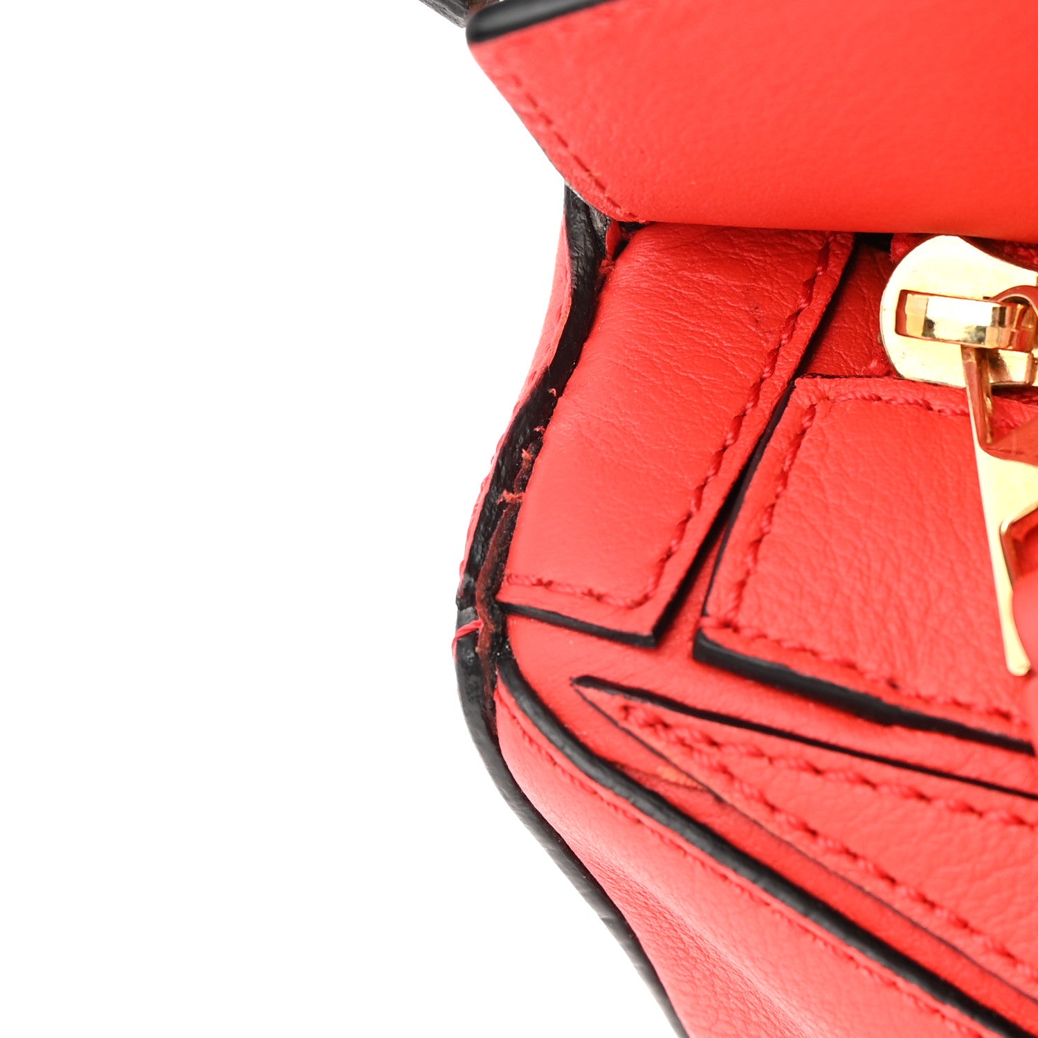 Loewe Calfskin Small Puzzle Bag Scarlet 11 of 12