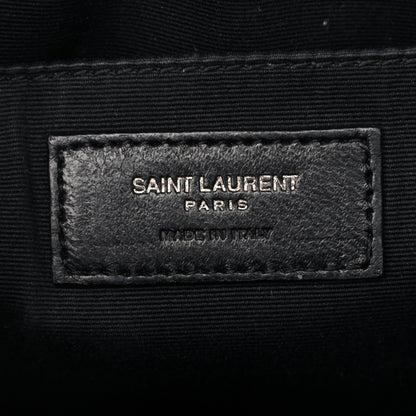 Saint Laurent Calfskin Matelasse Monogram Lou Camera Bag Black 6 of 10