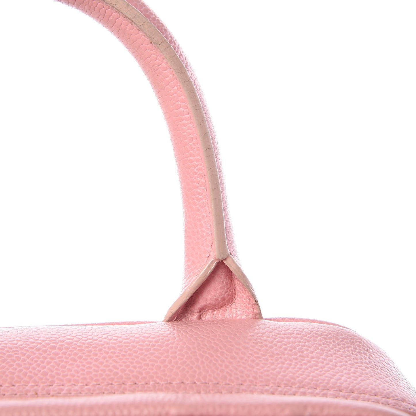 Caviar Quilted Small Bowler Pink
