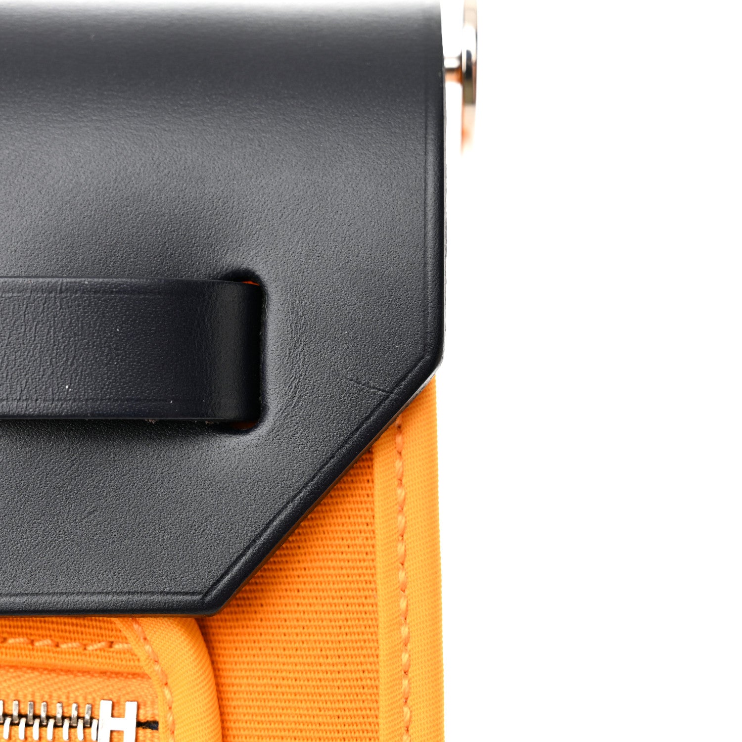 Hermes Vache Hunter Toile Herbag Zip 31 PM Jaune D'Or Bleu Izmir 13 of 15