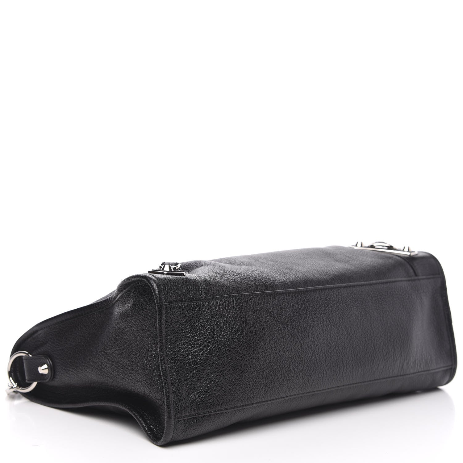 Balenciaga Chevre Silver Metallic Edge Hardware City Black 4 of 9
