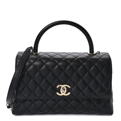 Chanel Caviar Quilted Small Coco Handle Flap Black 1 of 9