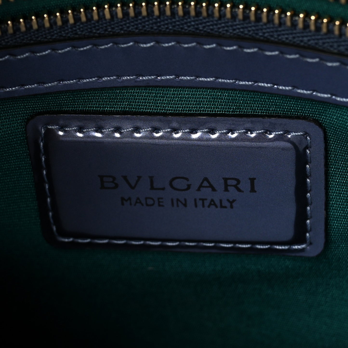 Metallic Serpenti Forever Shoulder Bag Blue
