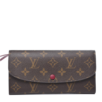 Louis Vuitton Monogram Emilie Wallet Fuchsia 1 of 10