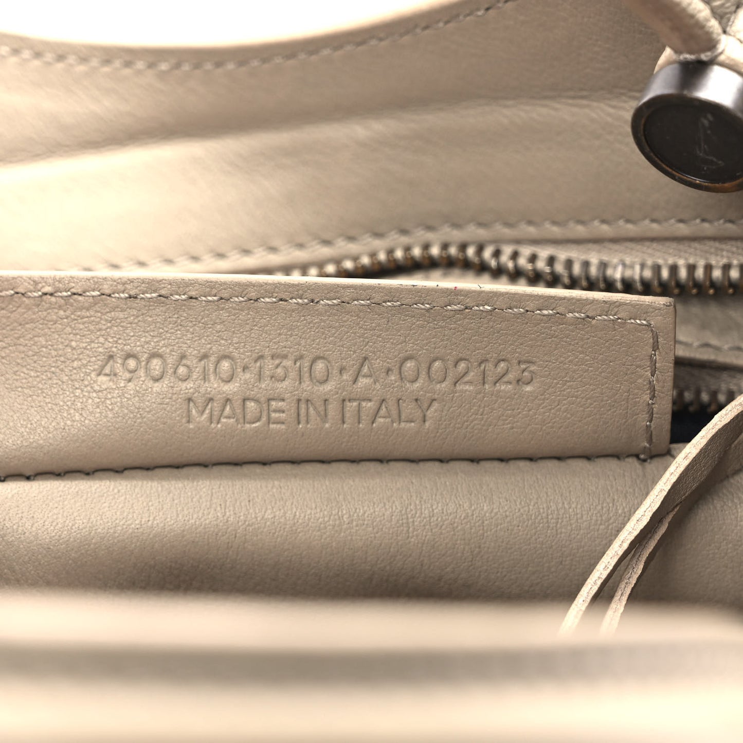 Veau Soyeux Perforated Blackout Hardware Nano City Gris Cendre