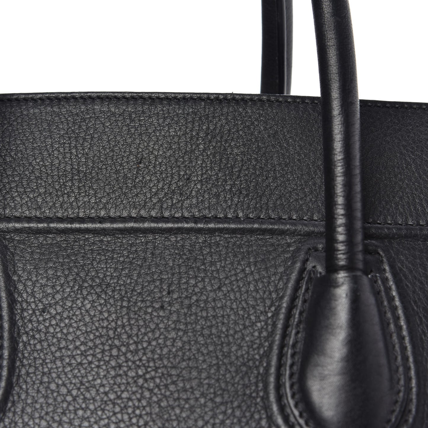 Grained Calfskin Medium Phantom Luggage Black