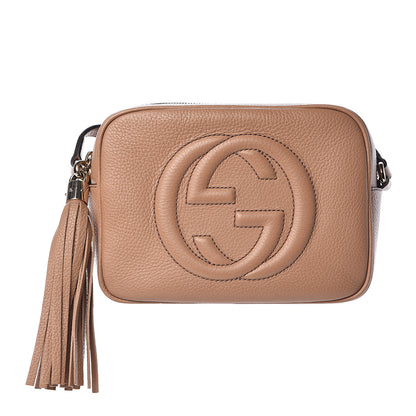 Gucci Pebbled Calfskin Small Soho Disco Bag Camelia 1 of 10
