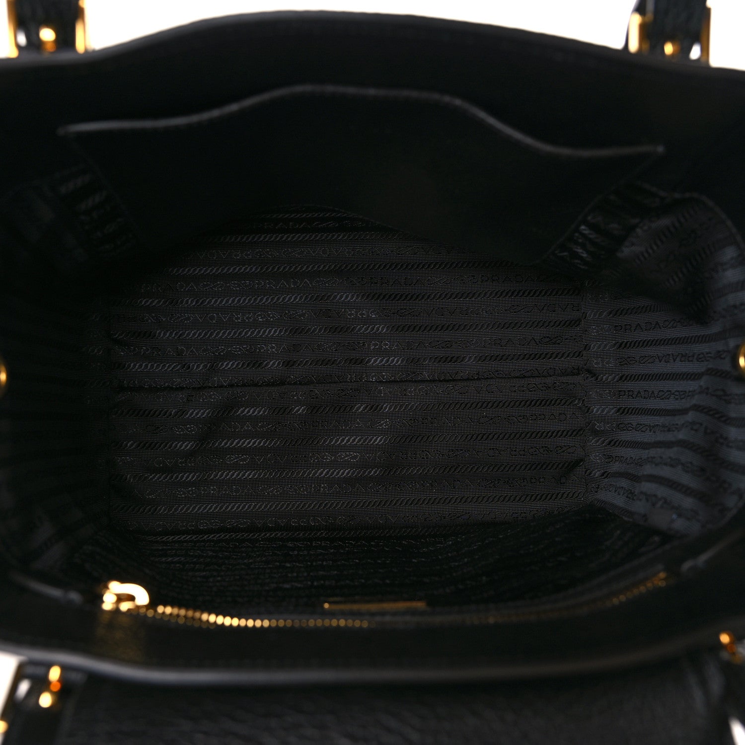 Prada Vitello Phenix Tote Bag Black 5 of 8