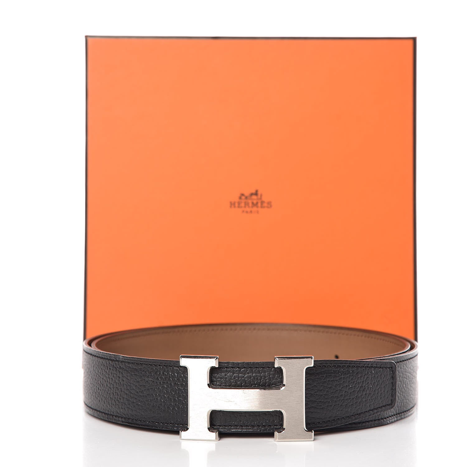 Hermes Polo Swift 32mm H Belt 90 Black Alezan 7 of 7