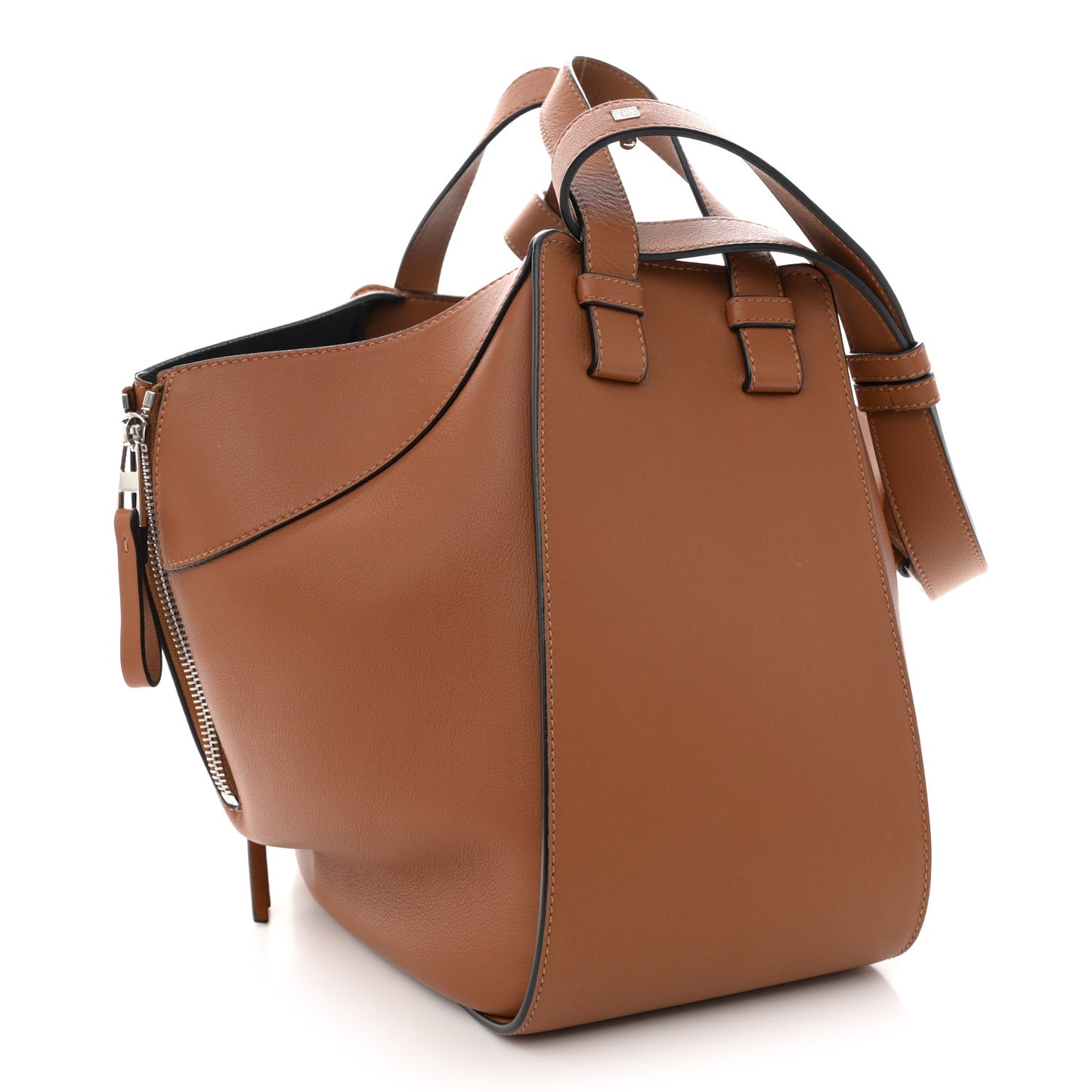 Calfskin Small Hammock Shoulder Bag Tan