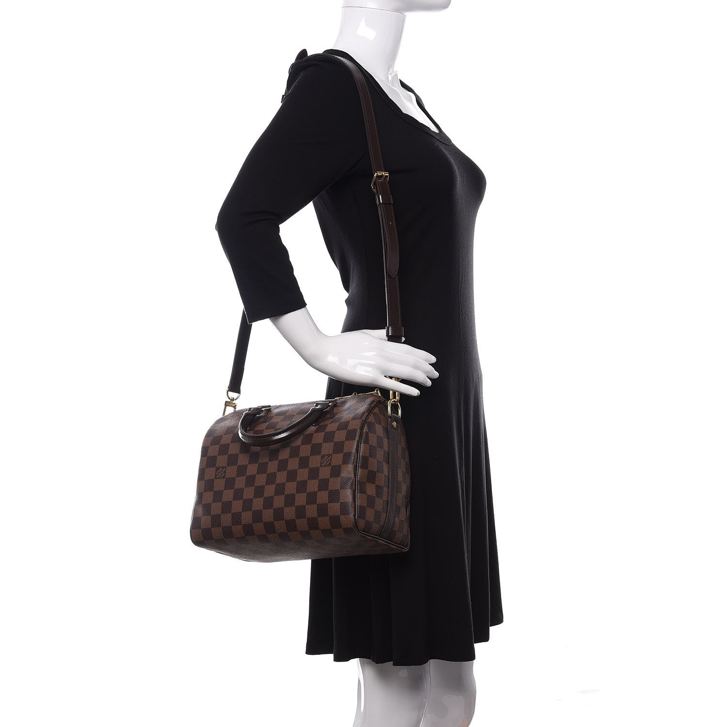 Louis Vuitton Damier Ebene Speedy Bandouliere 25 2 of 11