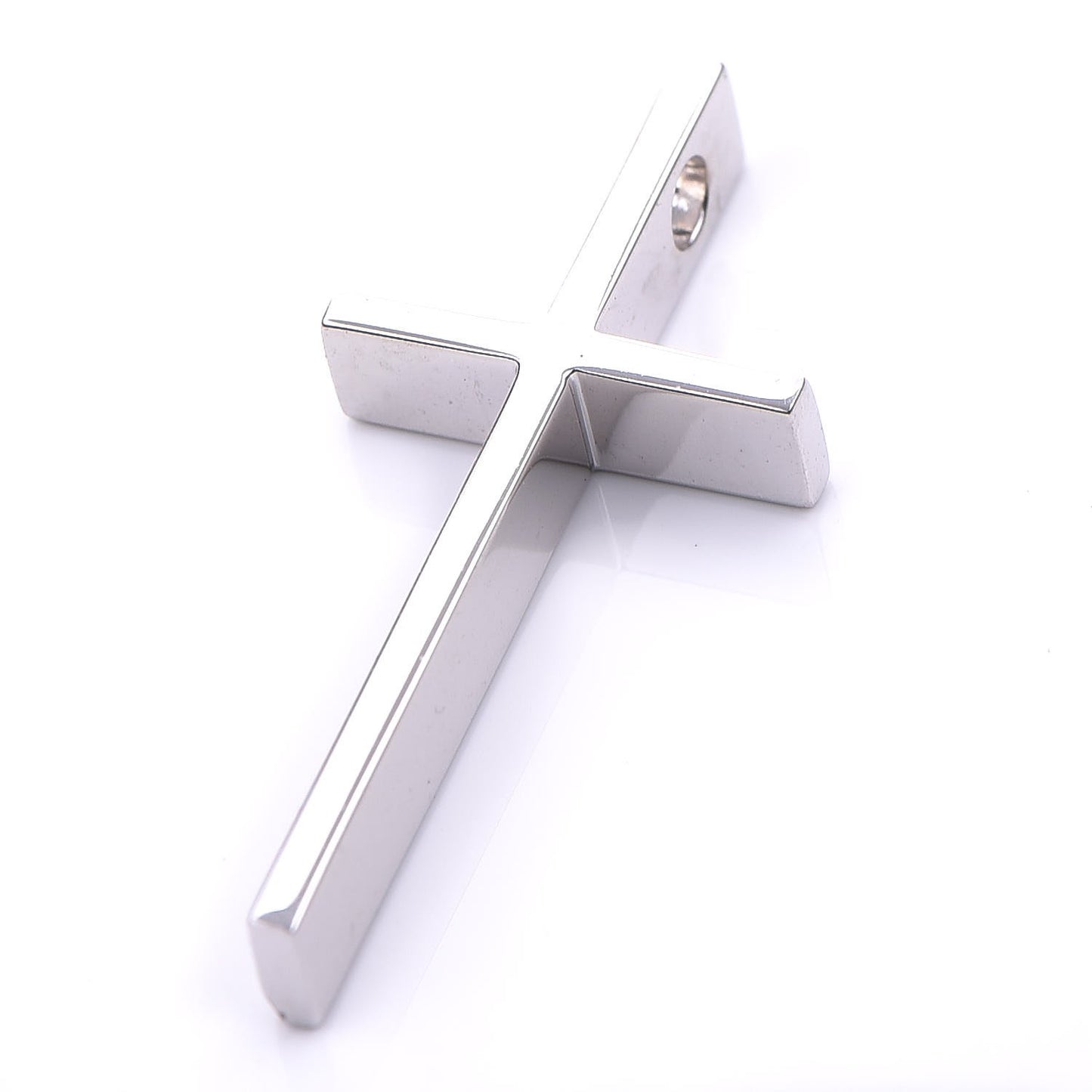 18K White Gold Metro Cross Pendant