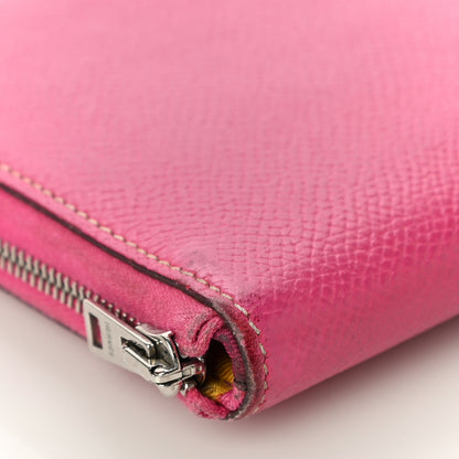 Hermes Epsom Silk'in Wallet Rose Tyrien 7 of 17