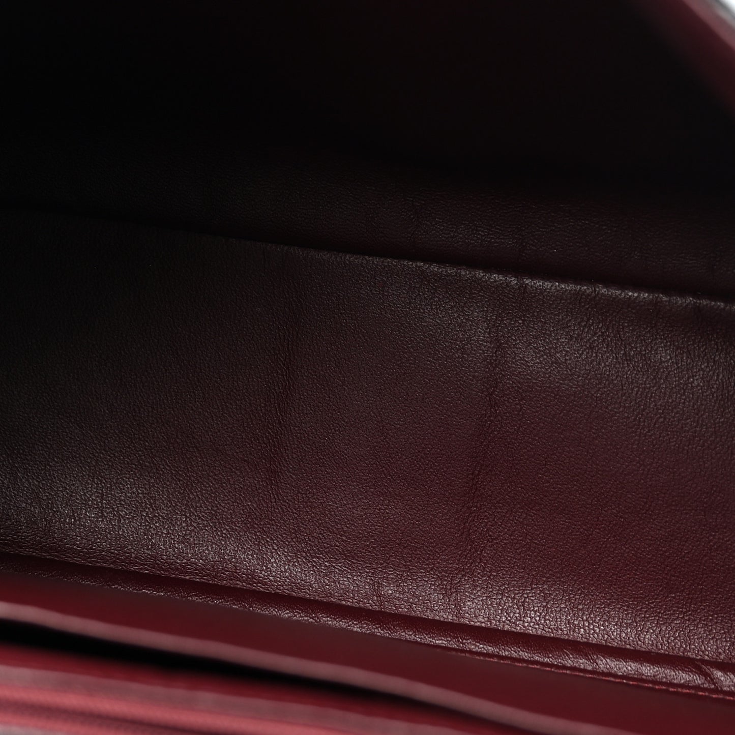 Lambskin Quilted Jumbo Single Flap Black