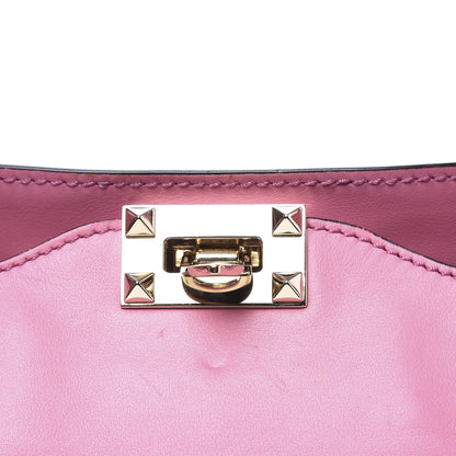 Valentino Garavani Vitello Medium Rockstud Tote Ninphea 9 of 11