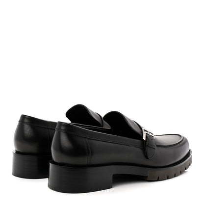 Hermes Calfskin Mens Ferdi Moccassin Loafers 45 Black 4 of 10