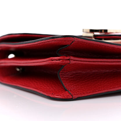 Gucci Dollar Calfskin Small Interlocking G Shoulder Bag Red 9 of 11