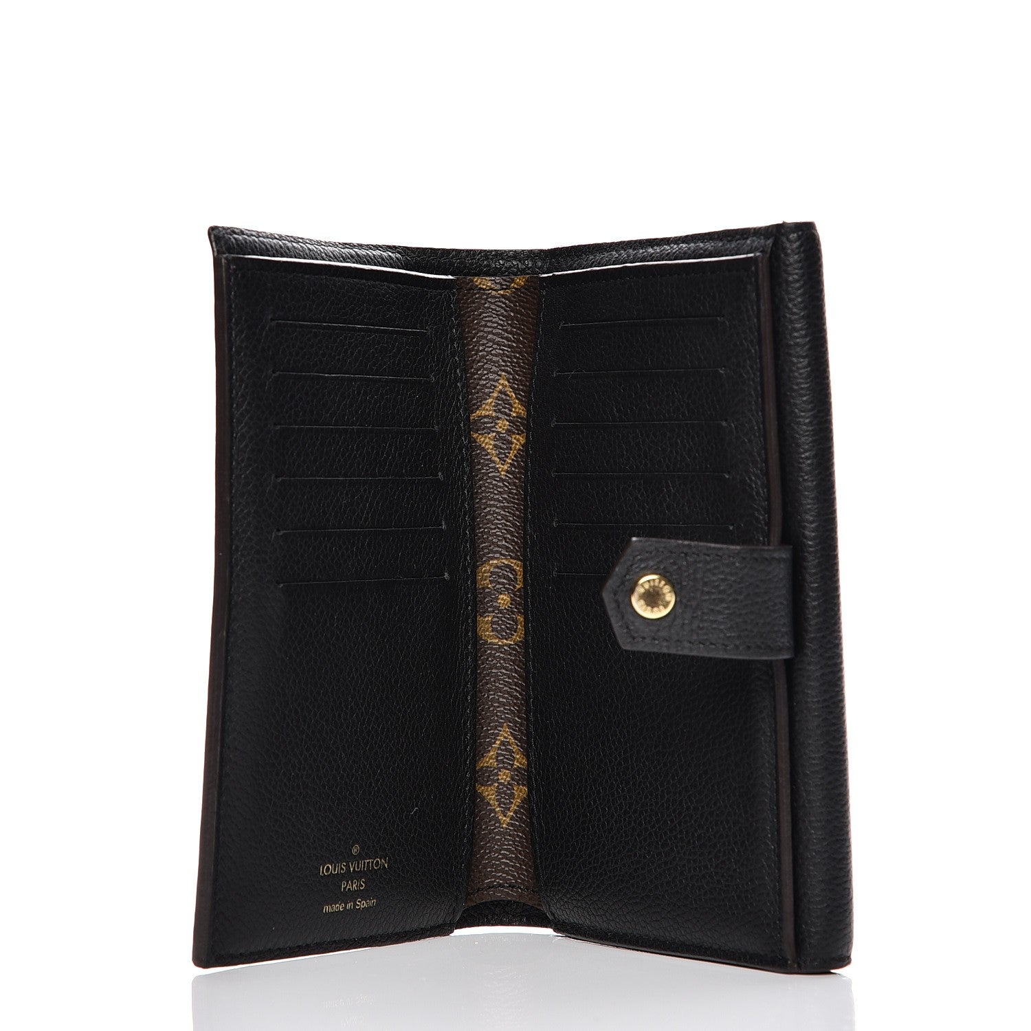 Louis Vuitton Monogram Pallas Compact Wallet Black 5 of 8