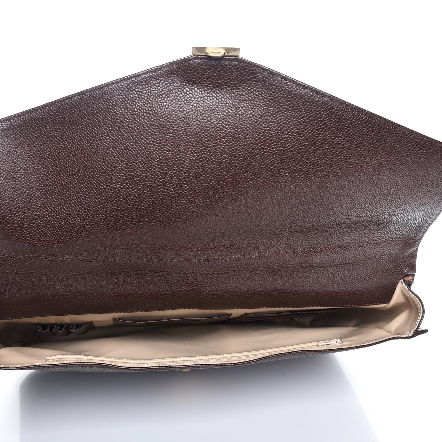 Caviar Briefcase Bag Brown