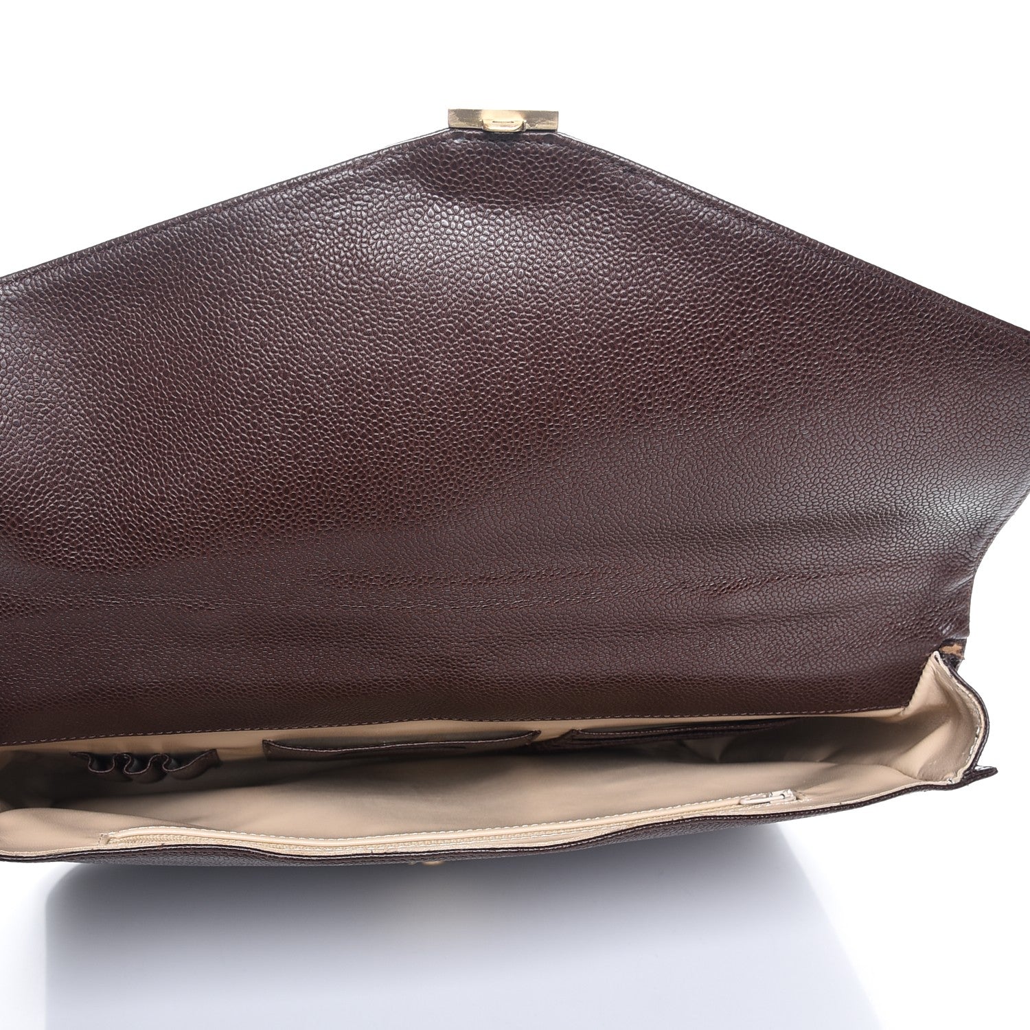 Chanel Caviar Briefcase Bag Brown 5 of 11