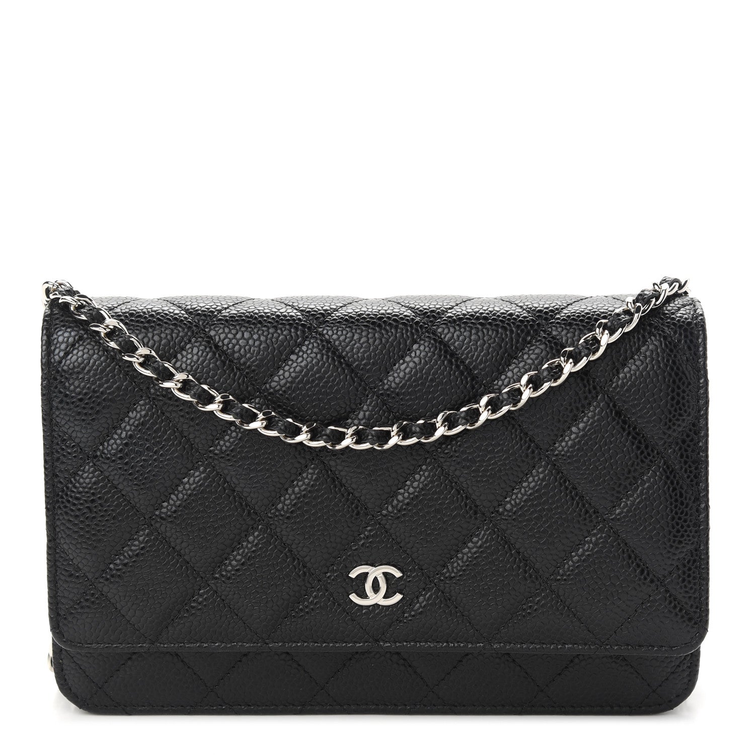 Chanel Caviar Quilted Wallet On Chain WOC Black 1 of 10