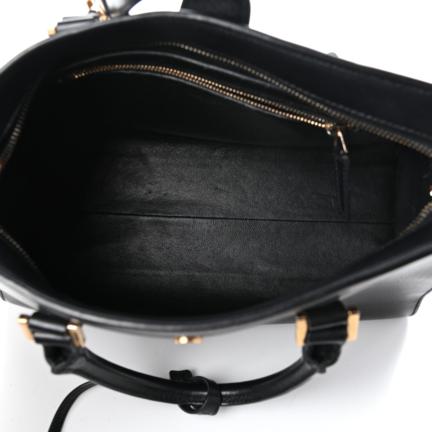 Saint Laurent Smooth Calfskin Small Monogram Cabas Black 5 of 9