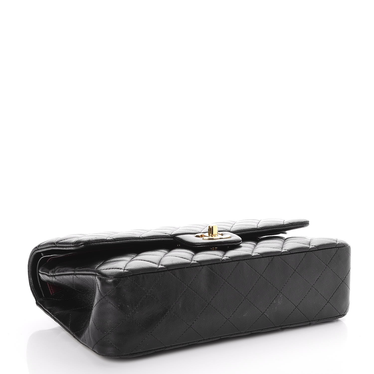 Chanel Lambskin Quilted Medium Double Flap Black 5 of 8