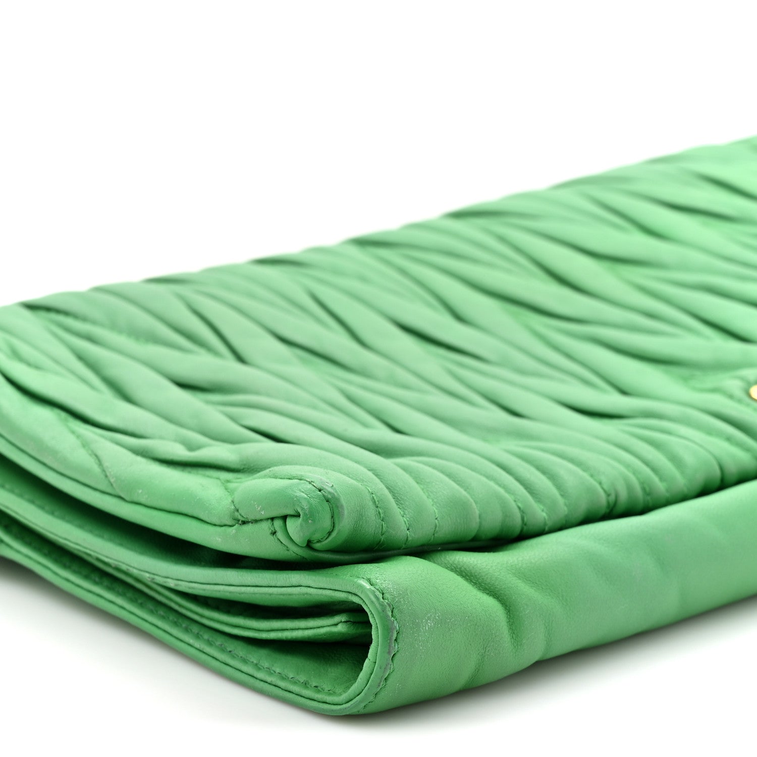 Miu Miu Nappa Matelasse Clutch Menta 10 of 14