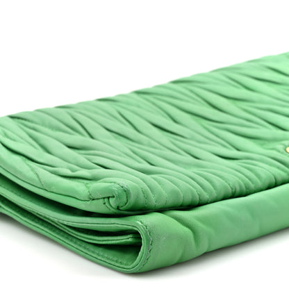 Miu Miu Nappa Matelasse Clutch Menta 10 of 14
