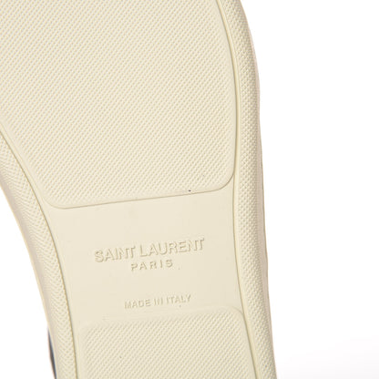 Saint Laurent Calfskin Court Classic SL/10H High Top Sneakers 39.5 Black Red 11 of 12