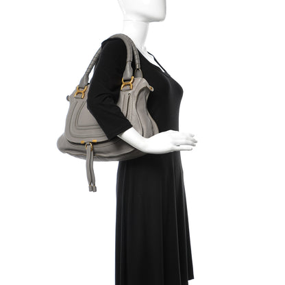 Chloe Calfskin Medium Marcie Satchel Cashmere Grey 3 of 20