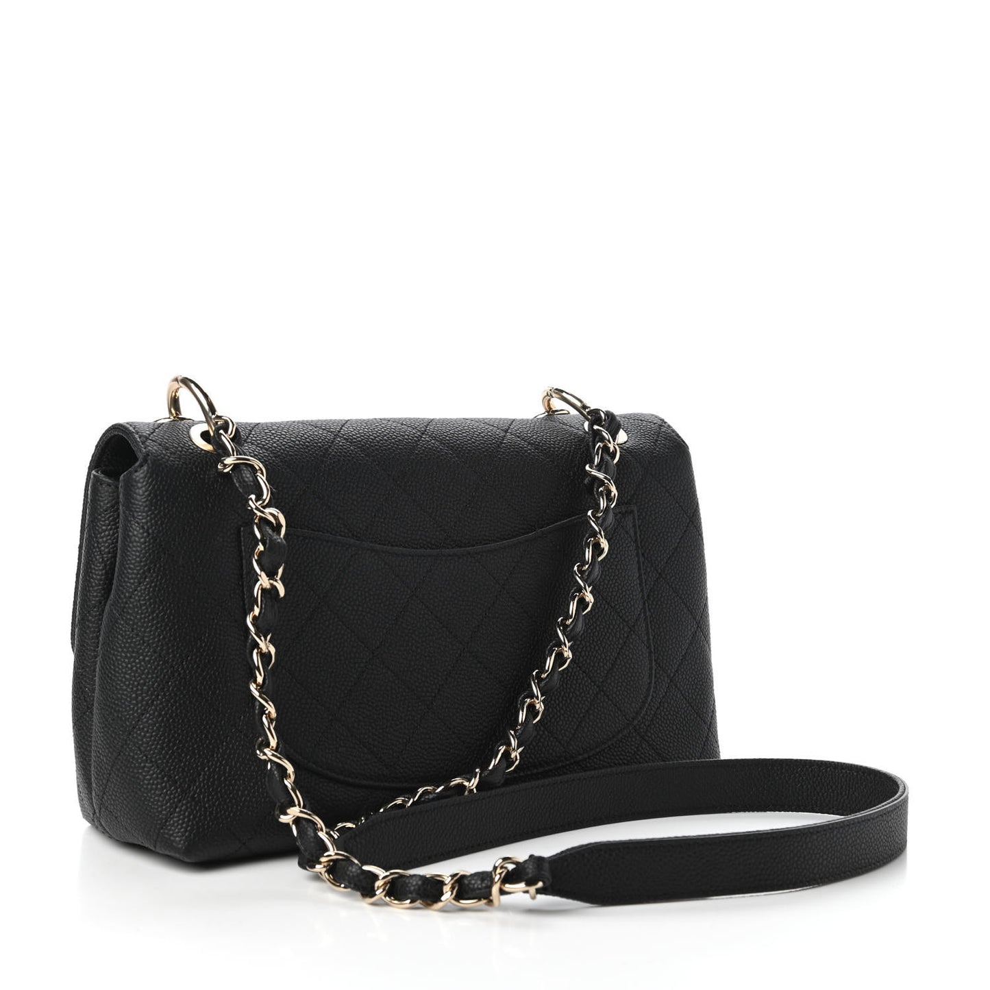 Caviar Quilted City Walk Flap Black