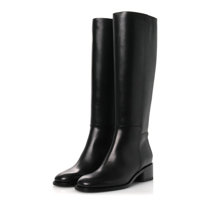 Hermes Calfskin Lasso 40 Boots 39 Black 4 of 11