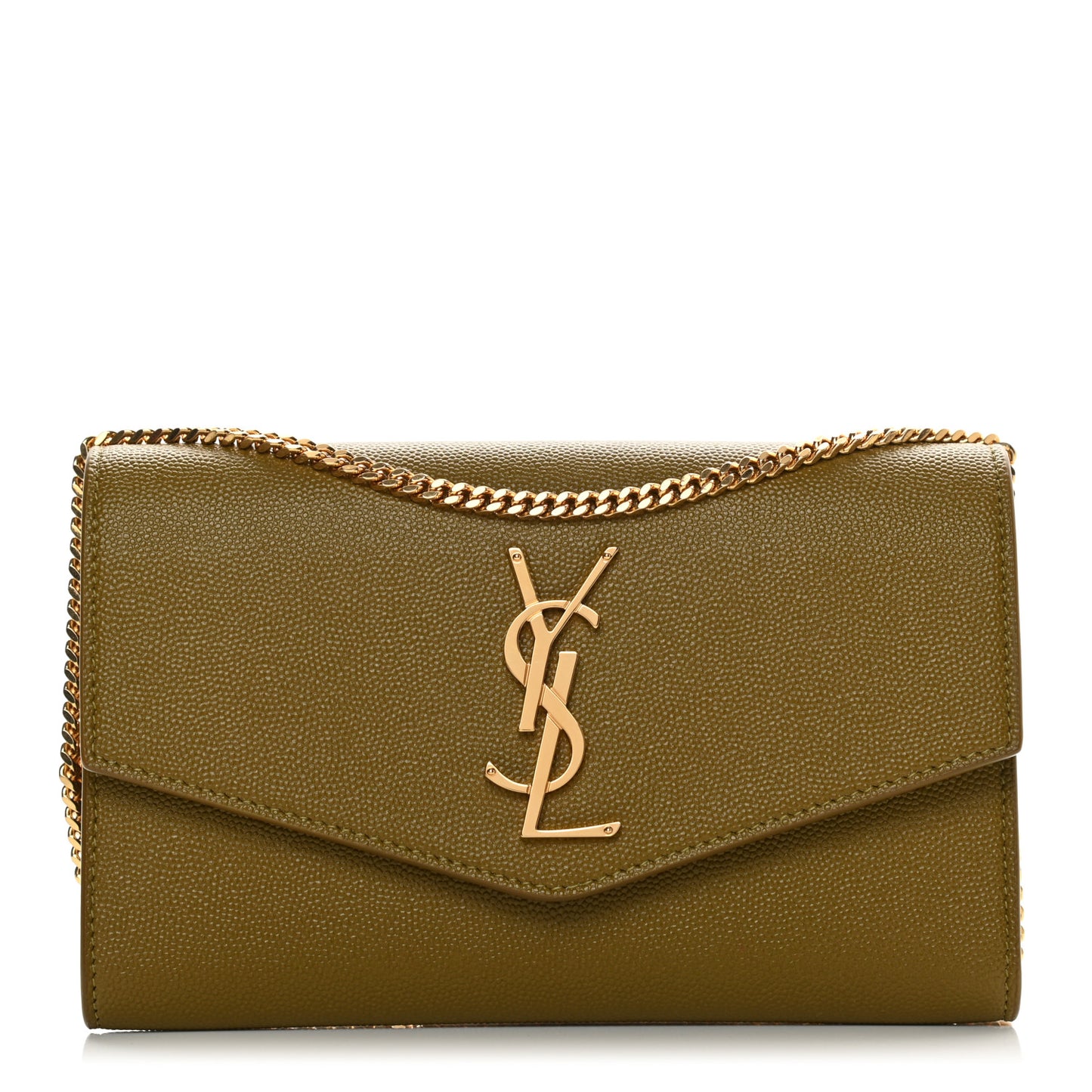 Grain De Poudre Monogram Uptown Chain Wallet Olive