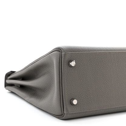 Hermes Togo Kelly Retourne 28 Gris Meyer 9 of 11
