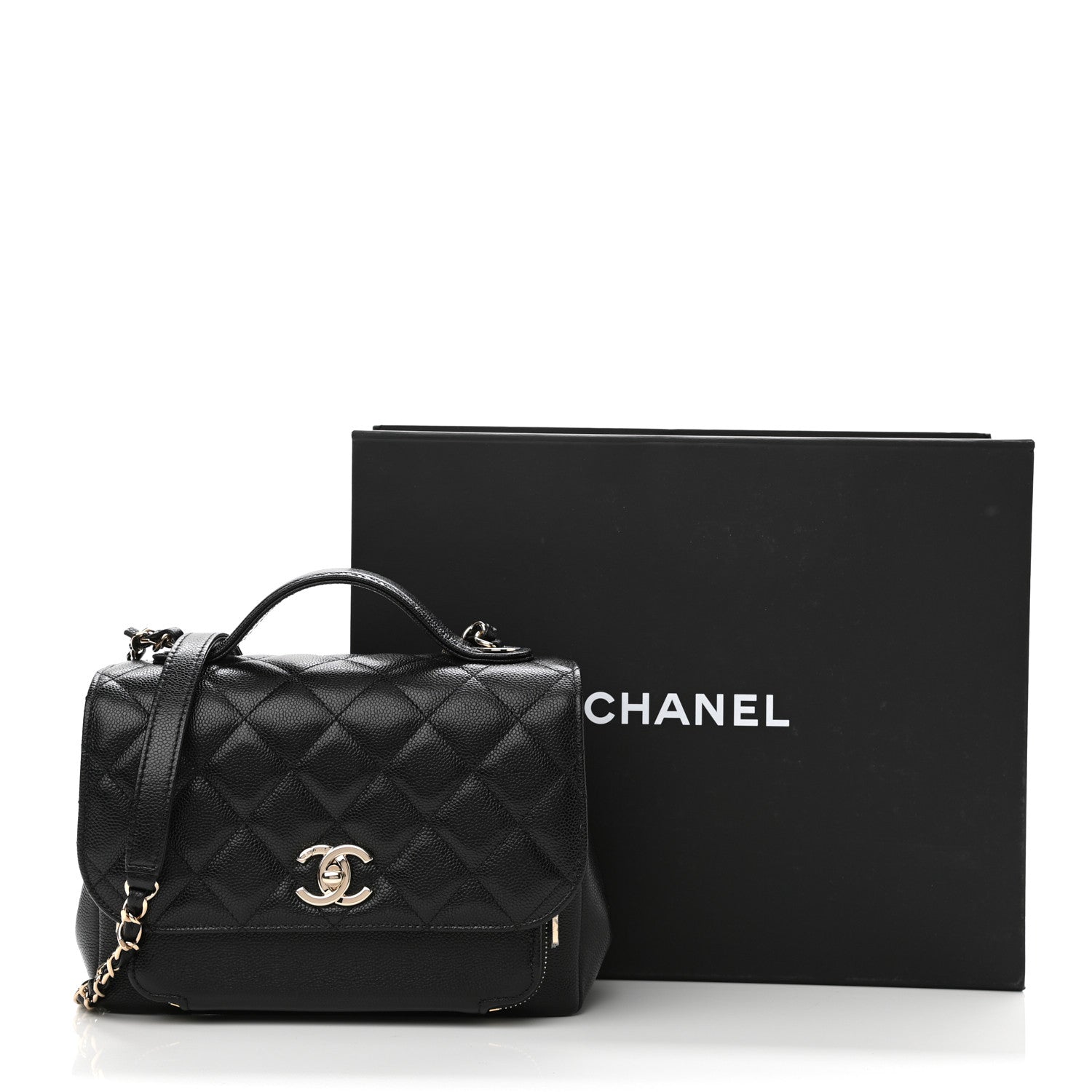 Chanel Caviar Quilted Medium Business Affinity Flap Black 11 of 11